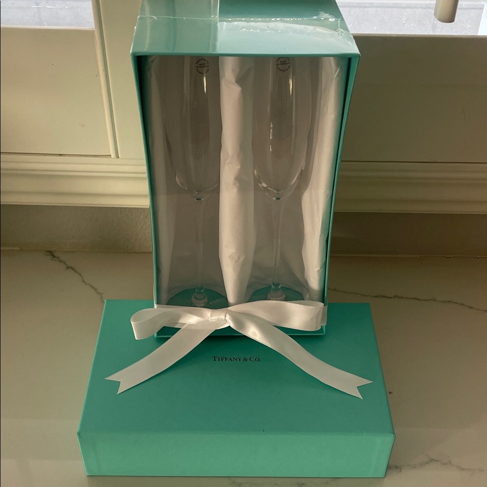Tiffany & Co. Crystal Glass Flutes
